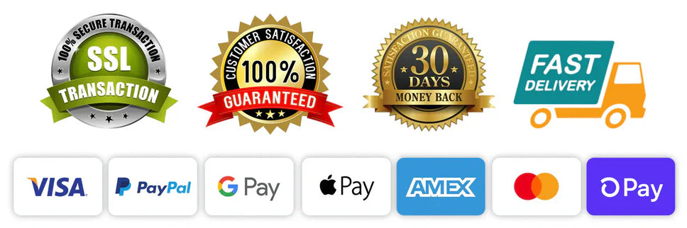 Secure SSL Transaction, 100% Customer Satisfaction Guaranteed. 30 Days money back